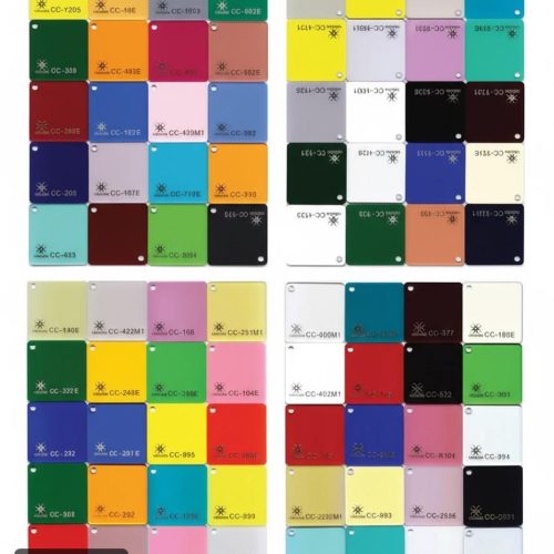 کد رنگ‌بندی پلکسی گلاس | کاتالوگ آنلاین با ارسال فوری