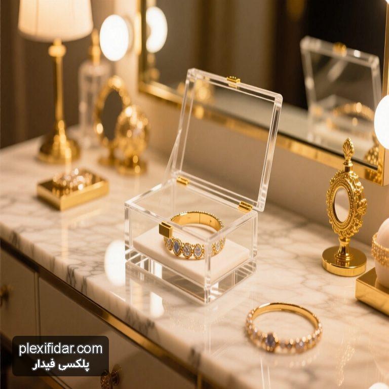 خرید باکس دستبند پلکسی گلاس لوکس؛ جعبه شفاف و مقاوم برای نمایش و نگهداری زیورآلات