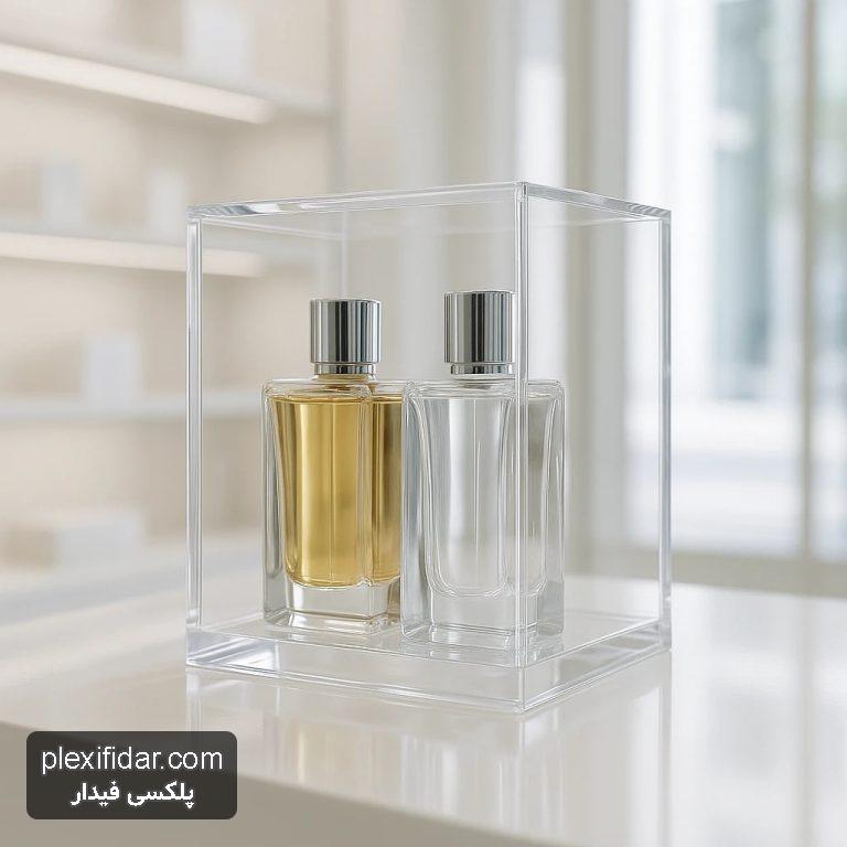 جعبه عطر و ادکلن پلکسی شفاف | محافظت، زیبایی و درخشش ویترین شما