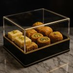 فروش ویژه باکس‌های پلکسی طلایی و مشکی – مقاومت بالا، طراحی مدرن، جلوه همیشه شفاف