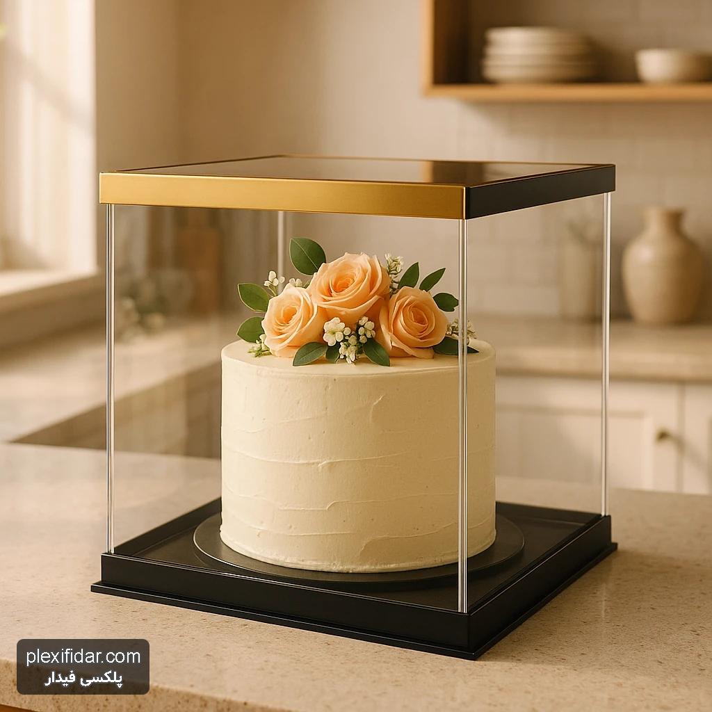 5abc8a5a-bfdf-4b54-9e79-f5b6fb099392 خرید آنلاین باکس کیک پلکسی گلاس شفاف با قیمت مناسب